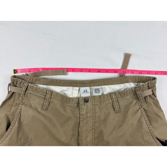 Vintage AX Armani Exchange Wide Leg Pants Men 33 Utility Cargo Y2K - Picture 5 of 8